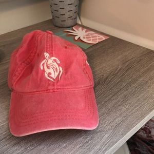 coral turtle hat